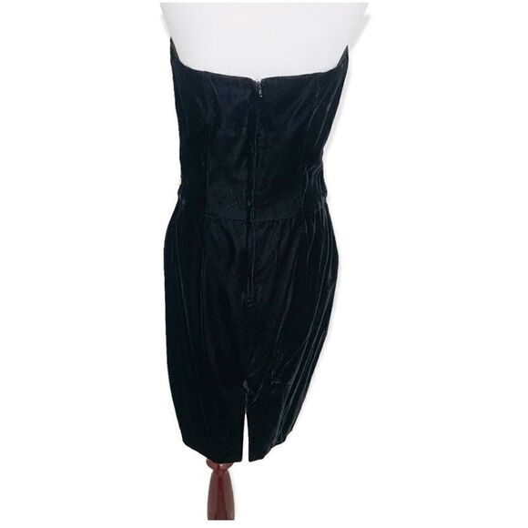 Jessica McClintock Gunne Sax 80's Velvet Sequin Mini Dress - Picture 5 of 11